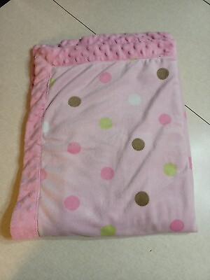 #ad Just One You Carter#x27;s Baby Blanket Fleece Pink Polka Dots