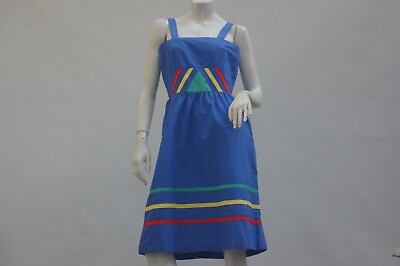 #ad #ad Vintage 70s Applique Trim Sun Dress