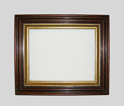 Old Antique Vtg 19th C 1840#x27;s Wooden Picture Frame 8 X 10 Square Nails Very Nice