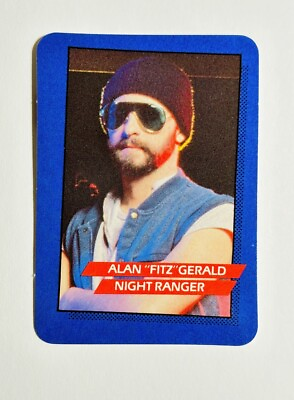 #ad 1985 AGI Rock Star Concert Cards ALAN “FITZ” GERALD 1st Series #11 Night Ranger