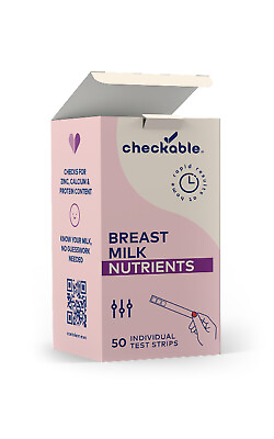 #ad Checkable® Breast Milk Nutrition Test Kit 50 Count Test Strips