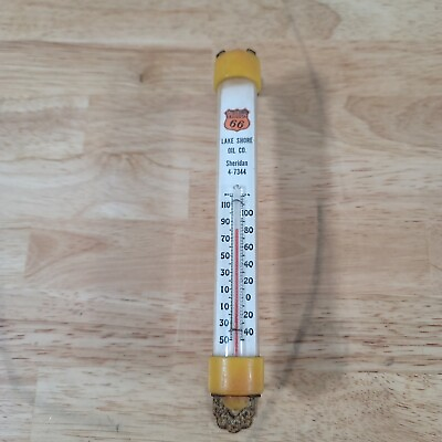 #ad Vintage Phillips 66 Lake Shore Oil Co Thermometer Tube