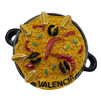 #ad Valencia Fridge Magnet Souvenir Travel Spanish Food Paella Valencia Spain Gifts