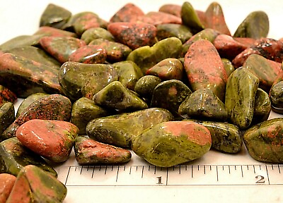 #ad 1 2 Pound Unakite 15 25mm Healing Crystals Tumbled Stones Reiki Psychic Vision