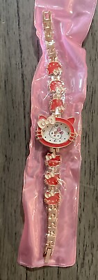 #ad HELLO KITTY Women’s Stainless Steel watch May need batteries