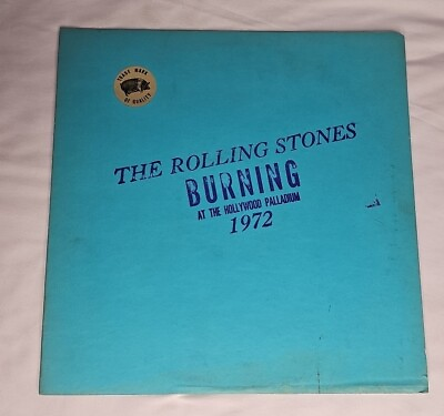 #ad The Rolling Stones Burning At The Hollywood Palladium 1972 COLORED TMOQ LP BLUE