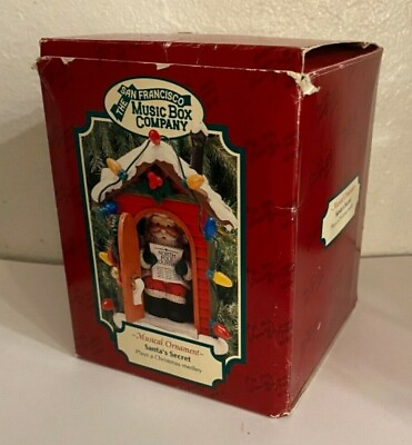 The San Francisco Music Box Company Santa#x27;s Secret Ornament needs batteries