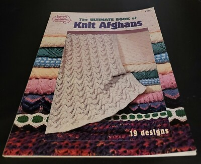 #ad DA11 ASN 2000 THE ULTIMATE BOOK OF KNIT AFGHANS KNIT PATTERN LEAFLET