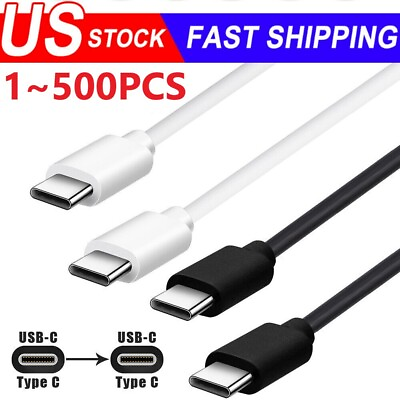 #ad USB C to USB C Type C Fast Charging Data SYNC Charger Cable Cord 3 6 10FT lot