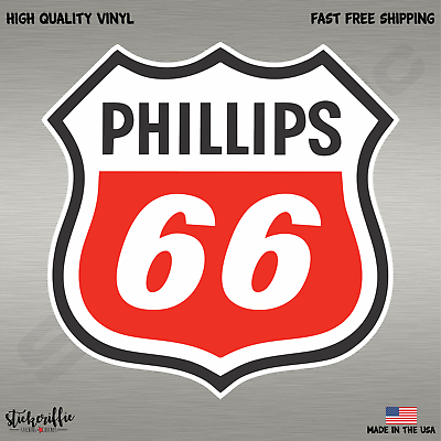 #ad Phillips 66 Oil Gas Color Decal Sticker Free Shipping