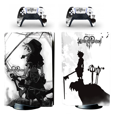 #ad PS5 Standard Disc Console Vinyl Skins Stickers Decals Kingdom Hearts Sora Anime