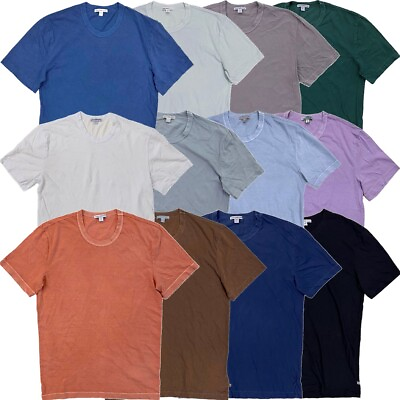 #ad James Perse Men#x27;s MLJ3311 Crew Neck Classic Pigment Vintage Wash Tee T Shirt