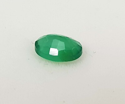 #ad 0.83 Ct Natural Zambian Emerald 7X5 MM Calibrated Earthmine Faceted Green Gems