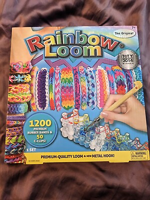 Rainbow Loom 1200 Latex Free Rubber Bands Rainbow Loom Metal Hook 50 C Clips Set