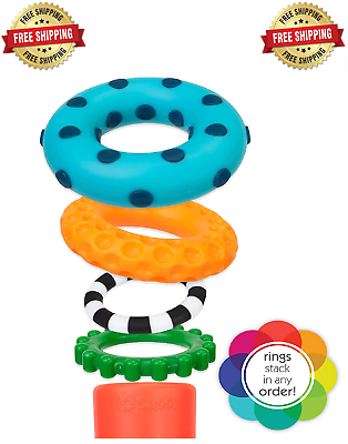 #ad SALE Sassy Stacks of Circles Stacking Ring STEM Learning Toy 9 Piece Set