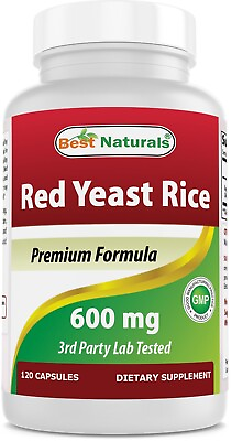 Best Naturals Red Yeast Rice 600 mg 120 Capsules