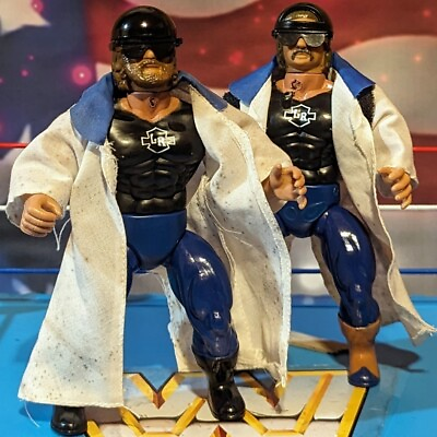 #ad AWA WRESTLING Remco 1985 Vintage LONG RIDERS Action Figures 100% Complete