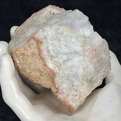 #ad 3quot; Quartz White Pink Crystal Cluster Natural Red Geode Rough Chunk Kentucky