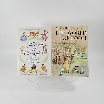 #ad #ad The World Of Pooh amp; The World Of Christopher Robin AA Milne 2 Vintage Paperback