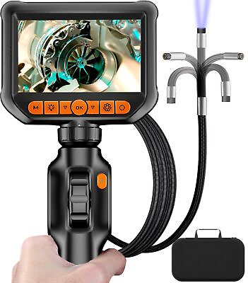 #ad Two Way Articulating Borescope Endoscope Camera with Light IP67 Waterproof Sew