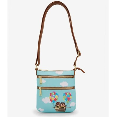 Loungefly Disney Pixar Up Carl Ellie Clouds Adventure is Out There Crossbody Bag