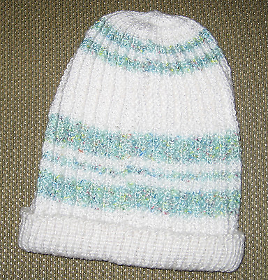 #ad NEW Soft Cuddly Hand Knit Baby Cap