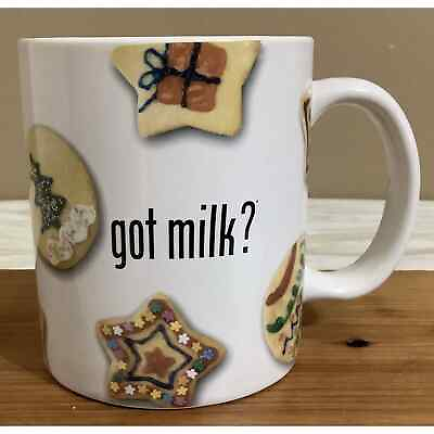 #ad Vintage 2000 Got Milk? Christmas Cookie Large Cup Mug