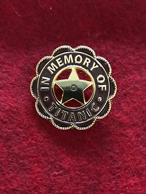 #ad RMS TITANIC quot;In Memoryquot; Pin WSL to surviving Crew member Violet Jessup. RARE