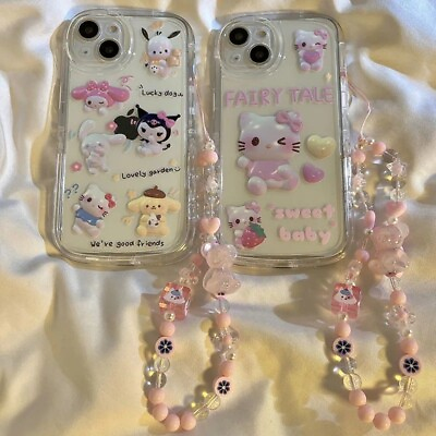 Cute Girl Kawaii Hello Kitty Sanrio Phone Case For iPhone 11 12 13 14 Pro Max