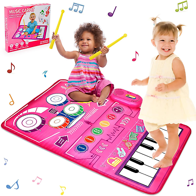 #ad 2 in 1 Musical Toys for Toddlers 1 3 Piano Keyboard amp; Drum Mat Music Sensory Pl