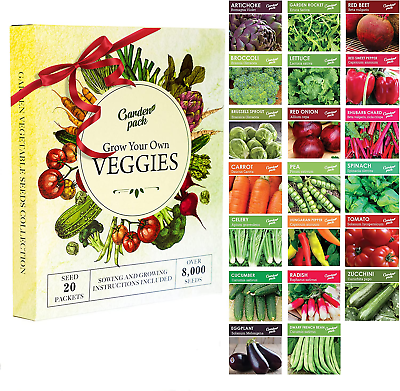 #ad 20 Vegetable Seeds Varieties – High Yield Garden Seeds for Planting Vegetables –