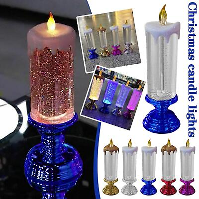 LED Christmas Candles With Pedestal Lot.