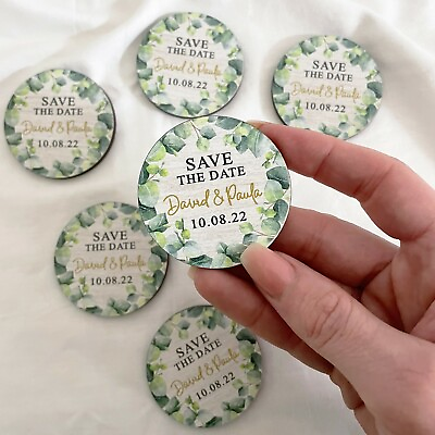 Personalised Save the Date Wedding Magnets Invitations for Wedding Guests