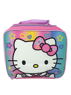 #ad Hello Kitty Lunch Bag Insulated Sanrio Stars Pink Girls