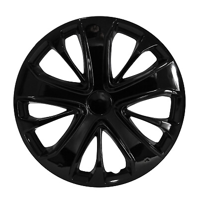 15quot; Wheel Rim Cover Guard for Mini Tire Hub Caps Snap On ABS Black