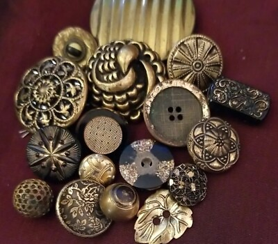 #ad Small Lot of Antique Buttons