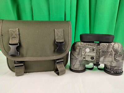 BNISE 10x50 Binoculars for Adults Marine Hunting Rangefinder Camo w Carry Bag