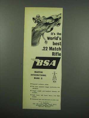 1954 BSA Martini International Mark II Rifle Ad Best