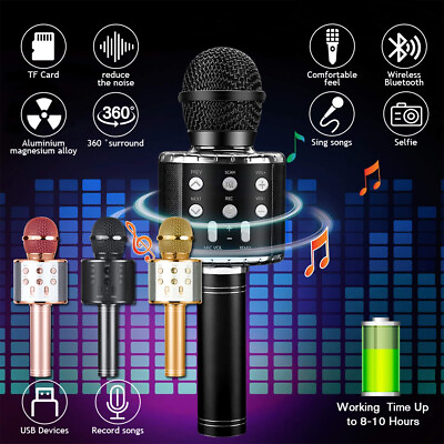 Mockins Portable Wireless Bluetooth KARAOKE Microphone Holiday FOR Gift kids