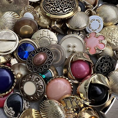 VIP Premium MIXED LOT All Kinds Of GOLD amp; ANTIQUE GOLD Buttons All Sizes