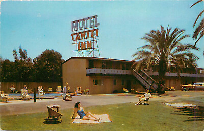 Vintage Postcard Motel Tahiti Inn Costa Mesa CA