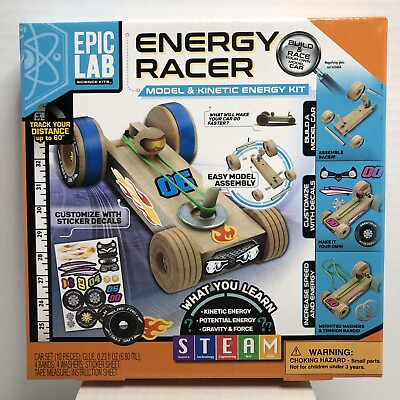 ENERGY RACER Model Kinetic Energy Kit PA 7068 by Epic Lab Science Kits STEAM NEW