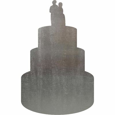 Wedding Cake Steel Cut Out Metal Art Decoration