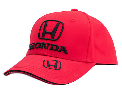 #ad Honda Red Classic Logo Hat