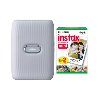 #ad Fujifilm Instax Mini Link Instant Smartphone Printer ASH with Instax Film Pack