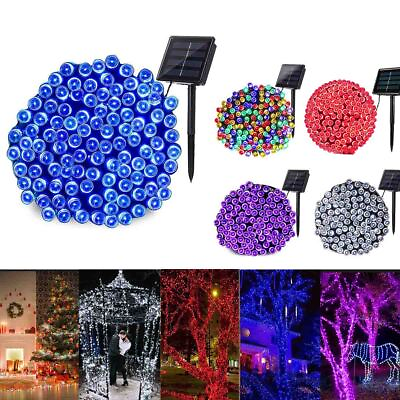 Solar String Lights Outdoor100 LED 39FT Christmas Lights 8 Mode for Party Decor