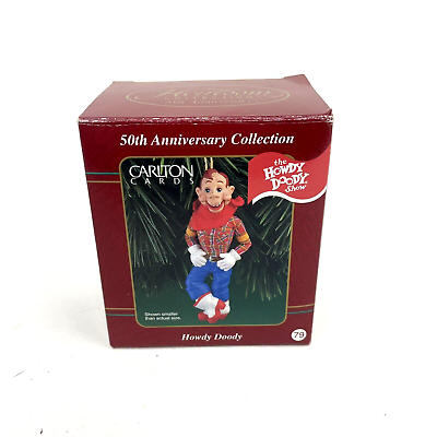 #ad 1998 Carlton Cards HOWDY DOODY 50th Anniversary Collection Christmas Ornament
