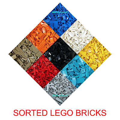 LEGO SORTED BRICKS PIECES FROM BULK LOT RANDOM SELECTION CHOICE OF COLORS amp; QTY