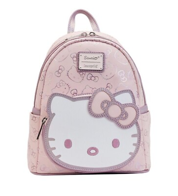 Loungefly Hello Kitty Pink Iridescent Backpack LACC 2022 Exclusive New IN HAND