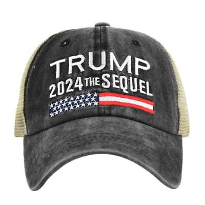 Trump 2024 The Sequel Trucker Hats MAGA Cap Custom Embroidered Vintage Hat Lot